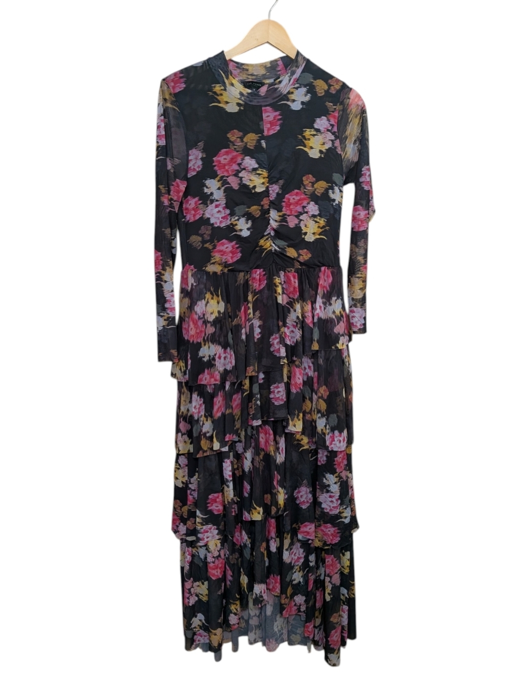 Tiloula Dress TED BAKER Long Sleeve Floral Size EU 5/US 12 - Picture 4 of 9